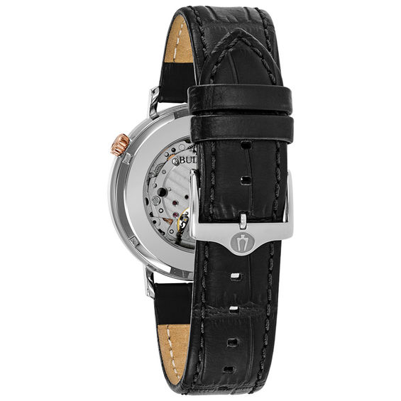 Zales Men's Bulova Classic Automatic Strap Watch with Grey Zales Men's Bulova Classic Automatic Strap Watch with Grey
