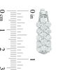 Thumbnail Image 1 of 3 CT. T.W. Diamond Multi-Row Vintage-Style Hoop Earrings in 14K White Gold