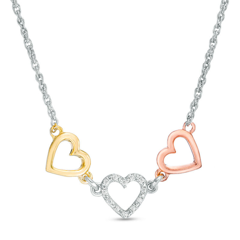 Heart Two Tone Necklace | Lisa Angel | At Vinegar Hill