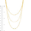 Thumbnail Image 1 of Made in Italy Triple-Strand Necklace in 14K Gold - 20"