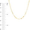 Thumbnail Image 2 of Made in Italy Mirror Flat-Link Chain Necklace in 14K Gold - 18"
