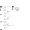 Thumbnail Image 2 of 1/10 CT. T.W. Diamond Frame Stud Earrings in 10K White Gold