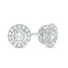 Thumbnail Image 1 of 1/3 CT. T.W. Diamond Bezel Frame Stud Earrings in 10K White Gold