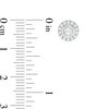 Thumbnail Image 2 of 1/3 CT. T.W. Diamond Bezel Frame Stud Earrings in 10K White Gold