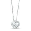 Thumbnail Image 1 of 1/10 CT. T.W. Diamond Frame Pendant in 10K White Gold