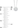 Thumbnail Image 2 of 1/10 CT. T.W. Diamond Frame Pendant in 10K White Gold