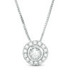 Thumbnail Image 1 of 1/5 CT. T.W. Diamond Frame Pendant in 10K White Gold