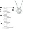 Thumbnail Image 2 of 1/5 CT. T.W. Diamond Frame Pendant in 10K White Gold