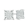 Thumbnail Image 0 of 1/4 CT. T.W. Princess-Cut Composite Diamond Stud Earrings in Sterling Silver