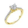 Thumbnail Image 2 of 1/2 CT. T.W. Composite Diamond Heart Engagement Ring in 14K Gold