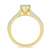 Thumbnail Image 3 of 1/2 CT. T.W. Composite Diamond Heart Engagement Ring in 14K Gold