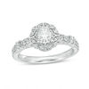 Thumbnail Image 1 of 5/8 CT. T.W. Diamond Frame Vintage-Style Engagement Ring in 14K White Gold