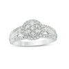 Thumbnail Image 1 of 1/2 CT. T.W. Composite Diamond Frame Engagement Ring in 10K White Gold