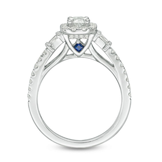 Vera Wang Love Collection 1 CT. T.W. Certified Oval Diamond Frame ...