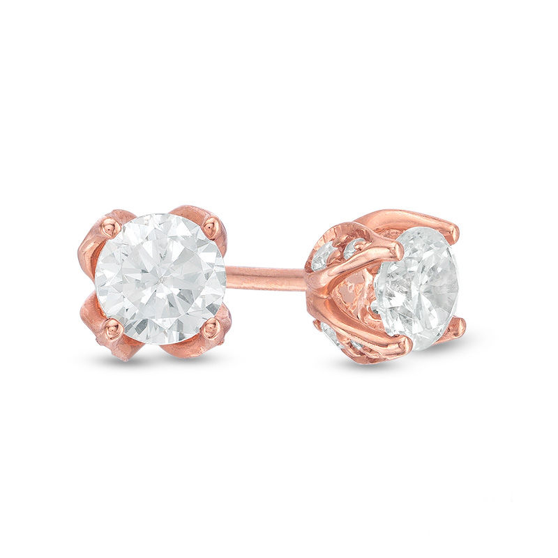 Love S Destiny By Zales 1 Ct T W Certified Diamond Solitaire Stud