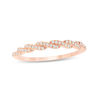 Thumbnail Image 0 of 1/10 CT. T.W. Diamond Twist Anniversary Band in 10K Rose Gold