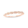Thumbnail Image 1 of 1/10 CT. T.W. Diamond Twist Anniversary Band in 10K Rose Gold