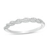 Thumbnail Image 1 of 1/10 CT. T.W. Diamond Twist Anniversary Band in 10K White Gold