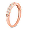 Thumbnail Image 2 of 1/10 CT. T.W. Diamond Hexagon Stackable Band in 10K Rose Gold