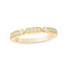 Thumbnail Image 1 of 1/5 CT. T.W. Diamond Art Deco Vintage-Style Anniversary Band in 10K Gold