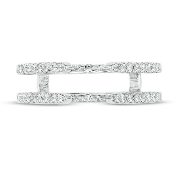1/3 CT. T.w. Diamond Solitaire Enhancer in 14K White Gold
