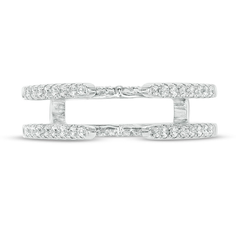 Main Image 3 of 1/3 CT. T.W. Diamond Solitaire Enhancer in 14K White Gold