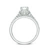 Thumbnail Image 5 of 1-1/5 CT. T.W. Certified Emerald-Cut Diamond Frame Bridal Set in 14K White Gold (I/SI2)