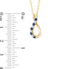 Thumbnail Image 2 of Blue Sapphire and Diamond Accent Infinity Pendant in 10K Gold