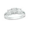Thumbnail Image 0 of 1 CT. T.W. Diamond Past Present Future® Engagement Ring in 10K White Gold