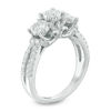 Thumbnail Image 2 of 1 CT. T.W. Diamond Past Present Future® Engagement Ring in 10K White Gold