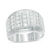 Thumbnail Image 1 of 2 CT. T.W. Diamond Multi-Row Ring in 10K White Gold