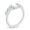 Thumbnail Image 1 of 1/10 CT. T.W. Diamond Vine Vintage-Style Solitaire Enhancer in 10K White Gold