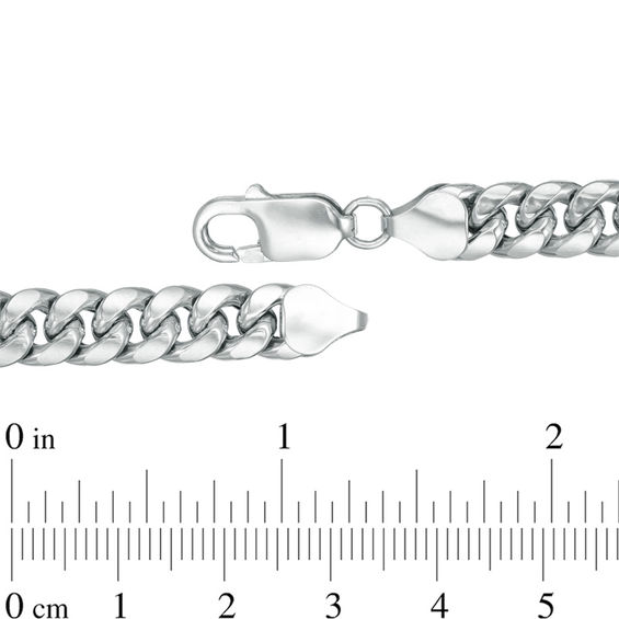 Men's 7.5mm Cuban Link Chain Necklace in 10K White Gold 24" Online Exclusives Collections