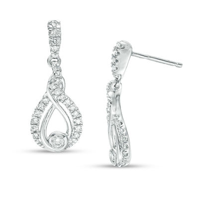 unique white gold earrings