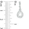Thumbnail Image 3 of Interwoven™ 1/4 CT. T.W. Diamond Drop Earrings in 10K White Gold