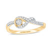 Thumbnail Image 1 of Interwoven™ 1/10 CT. T.W. Diamond Ring in 10K Gold