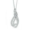 Thumbnail Image 2 of Interwoven™ 1 CT. T.W. Diamond Pendant in 10K White Gold - 19"