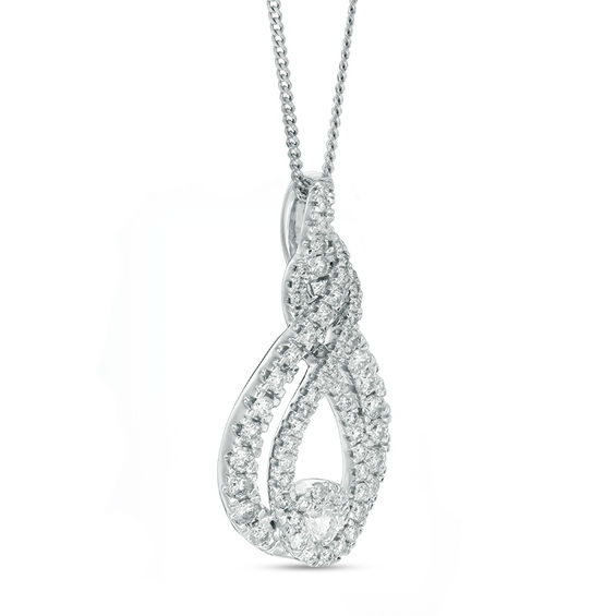 Interwovenâ¢ 1 CT. T.w. Diamond Pendant in 10K White Gold - 19"