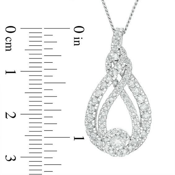 Interwovenâ¢ 1 CT. T.w. Diamond Pendant in 10K White Gold - 19"