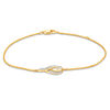 Thumbnail Image 1 of Interwoven™ 1/6 CT. T.W. Diamond Bracelet in 10K Gold - 7.75"