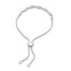 Thumbnail Image 2 of Interwoven™ 1/20 CT. T.W. Diamond Bolo Bracelet in Sterling Silver - 9.5"