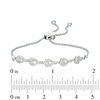 Thumbnail Image 3 of Interwoven™ 1/20 CT. T.W. Diamond Bolo Bracelet in Sterling Silver - 9.5"
