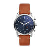 Thumbnail Image 0 of Men's Fossil Q Commuter Strap Hybrid Smart Watch with Blue Dial (Model: FTW1151)