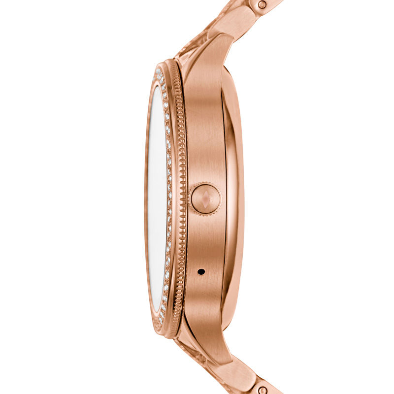 Fossil Q Venture Crystal Accent Rose Tone Gen 3 Smart Watch with Black Dial Model FTW6008 Zales