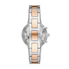 Thumbnail Image 2 of Ladies' Fossil Q Virginia Crystal Accent Two-Tone Hybrid Smart Watch with White Dial (Model: FTW5011)