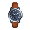 Thumbnail Image 1 of Fossil Q Grant Strap Hybrid Smart Watch with Blue Dial (Model: FTW1147)