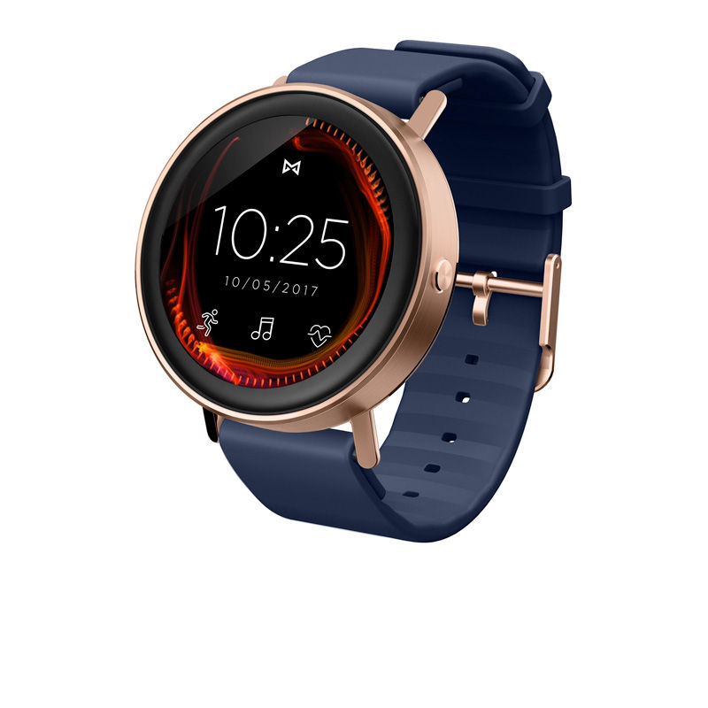 Main Image 1 of Misfit Vapor™ Rose-Tone IP Strap Smart Watch with Black Dial (Model: MIS7001)