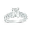 Thumbnail Image 1 of Vera Wang Love Collection 2 CT. T.W. Certified Emerald-Cut Diamond Engagement Ring in Platinum (I/SI2)