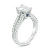 Thumbnail Image 2 of Vera Wang Love Collection 2 CT. T.W. Certified Emerald-Cut Diamond Engagement Ring in Platinum (I/SI2)