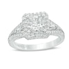 Thumbnail Image 1 of Vera Wang Love Collection 1-3/4 CT. T.W. Certified Princess-Cut Diamond Frame Engagement Ring in 14K White Gold (I/SI2)